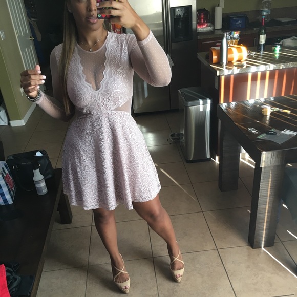 Blush Pink Dress (EXPRESS) - Picture 3 of 3